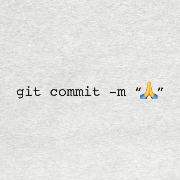 git commit prayer hands emoji by thomasesmith